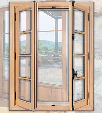 Wood in-Swing French Windows