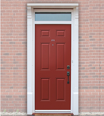 All-steel entrance door